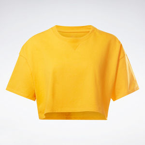 เสื้อยืดผู้หญิงทรงหลวม เสื้อโอเวอร์ไซส์ คอกลม เสื้อยืดสำหรับวิ่ง ฟิตเนส เล่นกีฬา เสื้อครอป - Product Image 2