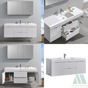 Gabinetes de madera modernos Juego de casa al por mayor para dormitorio Cocina Sala de estar Uso Aparadores de madera y metal Listo para ensamblar - Product Image 2