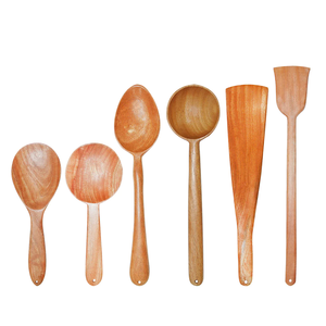 Ustensiles de cuisine en bois de haute qualité à prix raisonnable, spatule unique résistante à la chaleur, cuillères et spatules à manche en bois - Product Image 4