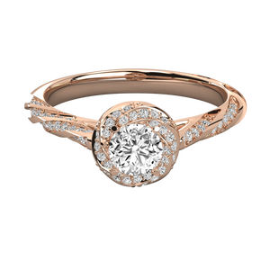 แหวนเพชรเม็ดเดี่ยวทรงบริลเลียนท์ 14k ทองคำ ประดับเพชรเลี้ยงในห้องปฏิบัติการ - Product Image 6