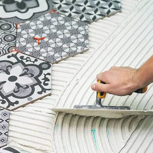 กาวเชมา 102 ติดตั้งง่าย กาวซุปเปอร์ 100% คุ้มค่า 50 กก. กาวซีเมนต์ C2TES1 กาวปูกระเบื้อง EN 12004 สีขาว - Product Image 4