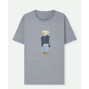 เสื้อยืดคอกลมแขนสั้นผ้าฝ้าย100% โอเวอร์ไซส์สำหรับผู้ชายออกแบบได้ตามต้องการ - Product Image 4