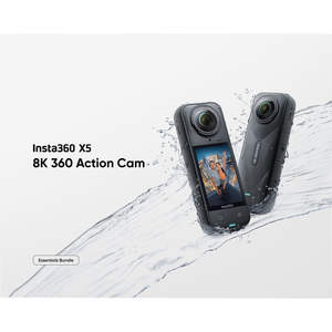 Paquete Esencial de Cámara de Acción Insta360 X5 360, Captura 5.7K, Diseño Impermeable, Kit Completo de Accesorios, Garantía de 3 Años - Product Image 3