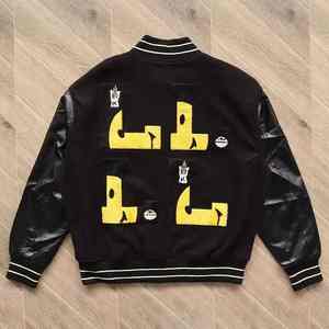 Custom Designed Real Leather Varsity Jacket for Men Featuring Vintage Styles and Genuine Lambskin Leather for Maximum Comfort - Product Image 4