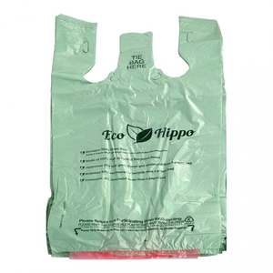 Bolsas de plástico para camisetas de HDPE/LDPE, bolsas de compras de comestibles, bolsa de compras de plástico, logotipos personalizados para supermercado - Product Image 6