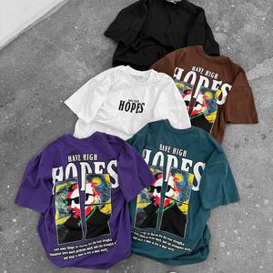 Journal personnalisé DTG T-shirt en détresse hommes T-shirts personnalisés Streetwear surdimensionné de haute qualité Vintage lavé à l'acide t-shirts - Product Image 4