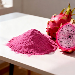 Poudre de jus de fruit du dragon séchée par atomisation, haute solubilité pour boissons instantanées, aliments fonctionnels, approvisionnement OEM, emballage 5kg - Product Image 4