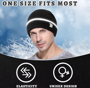 หมวกบีนนี่ผ้าขนแกะอบอุ่นสำหรับฤดูหนาวหมวกน้ำหนักเบาสีตามสั่ง - Product Image 5