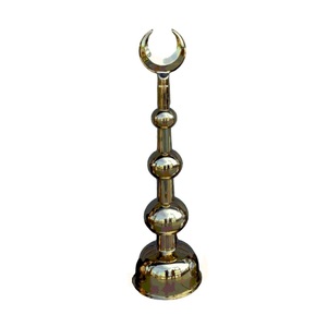 Minaretes de latón hechos a mano de alta calidad, artesanías árabes de estilo religioso con Metal acabado en níquel, hermosa decoración - Product Image 3