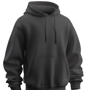 <b>Men's</b> Winter Pullover Hoodie Customizable Plain Dyed Cotton Blended <b>Fleece</b> Pocket Warm Lightweight Breathable Anti-Pilling Daily - Product Image 1