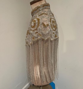 Sang Trọng Satin Đuôi Thanh Lịch Đính Cườm Váy Cưới Mỏng Phù Hợp Với Kim Cương Ăn Mặc Thời Trang khiêm tốn Buổi Tối Ăn Mặc Thêu Đính Cườm Cô Dâu - Product Image 3