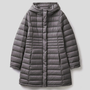 2025 Customized Knitted Lightweight Breathable Women Puffer Jacket Warm Hooded Zipper Closure Casual Style - Product Image 2