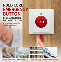 Bouton d'urgence blanc de type 86, bouton de commutation d'appel d'urgence SOS à cordon de traction monté en surface pour les personnes âgées, modèles W7/W8