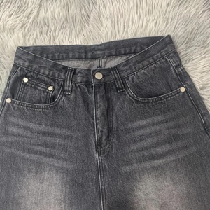 Yeni varış moda 100% pamuk Buggy kot pantolon kadın ekran baskılı tasarım tüm satış iç<span class=keywords><strong>in</strong></span> nefes Buggy kot pantolon - Product Image 5