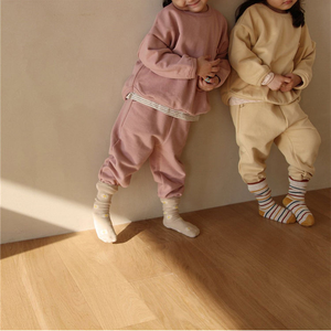 Ensemble de survêtement décontracté d'hiver à capuche en deux pièces pour adultes, en polyester/coton, haut à manches longues et pantalon pour unisexe - Product Image 6