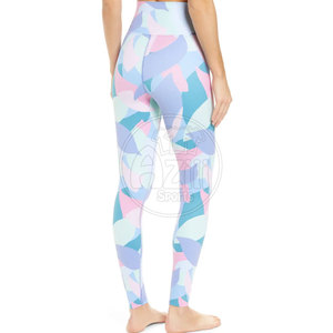 Concevez votre propre legging de fitness avec un legging de fitness en polyester spandex à bas prix pour femmes - Product Image 4