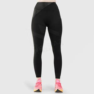 Pantalon de yoga sans couture avec logo de fitness pour femmes - Product Image 1