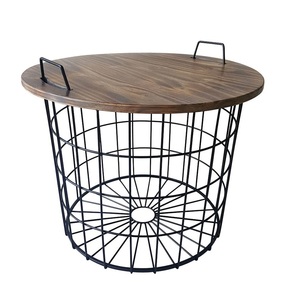 Venta al por mayor nuevo diseño cesta de alambre de metal país Estilo Vintage hogar y cocina cesta de almacenamiento precio competitivo en la India. - Product Image 2