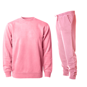 In Pink Color Plus Size Sweatsuit Men Fitness Clothing <b>Apparel</b> & Accessories Fashionable Sweatsuit Set - Product Image 1