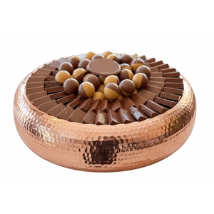 Tazón de Chocolate de Cobre Martillado Antiguo, Color Oro Rosa, para Buffet, Hotel, Restaurante, Estilo Árabe, Decoración Única, Tazón de Metal para Servir - Product Image 4