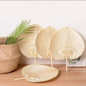 Abanico de mano de bambú tejido de Material hecho a mano de verano, artesanía vietnamita colorida para Decoración - Product Image 6