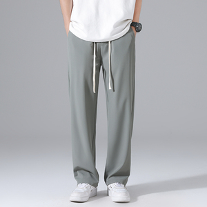 S-4XL กางเกงลำลองผ้าแคนวาสสำหรับผู้ชายผ้าแคนวาสแบบแห้งเร็วบางสำหรับฤดูร้อน - Product Image 2