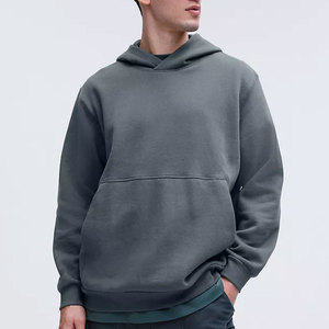 Sweat à capuche décontracté pour hommes à manches longues en polaire Pull d'entraînement à cordon avec poche Kanga Hoodies - Product Image 5