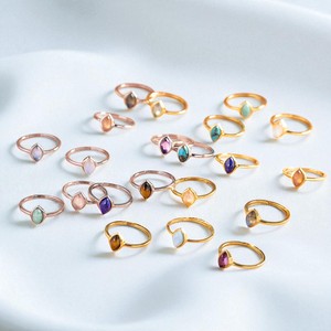 2025 Tendance Nouvelle Arrivée 925 En Argent Sterling Marquise Opalite Anneau Bande Droite Lisse, Bijoux En Vrac En Gros pour Femmes - Product Image 4