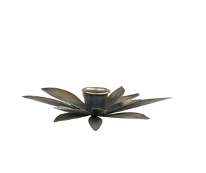 Bougeoir en métal en fer le plus vendu avec cadre lourd et texture antique conçu pour les maisons d'inspiration vintage - Product Image 1