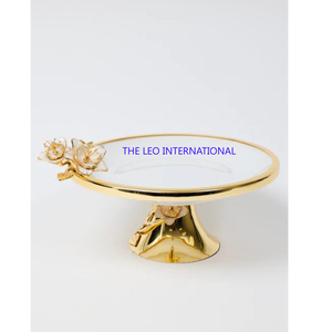 Deluxe <b>Cake</b> <b>Stand</b> High-end Gold <b>Cake</b> <b>Stand</b> European Style Metal Flower Design <b>Cake</b> <b>Stand</b> for Wedding Decoration - Product Image 5