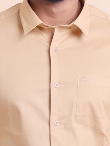 เสื้อเชิ้ตแขนยาวคอตั้งสำหรับผู้ชาย, ผ้าฝ้าย100% พรีเมี่ยมสำหรับโอกาสทางการระบายอากาศได้ดีสวมใส่สบาย - Product Image 3