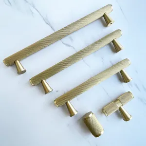 Solid Brass <b>Antique</b> Drawer Pulls and Knobs T-Bar Round Drawer Handles by MUGHALCRAFTS - Product Image 3