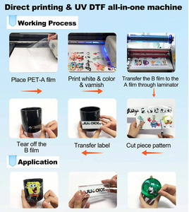 Imprimante UV DTF A3 <span class=keywords><strong>multifonction</strong></span> d'entrée de gamme pour bois, gobelets, porte-clés en cristal, acrylique, toile et puzzles - Product Image 3