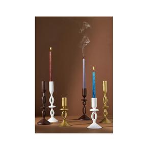 Bougeoir en métal en aluminium de finition noire pour la décoration intérieure et Noël en aluminium - Product Image 2