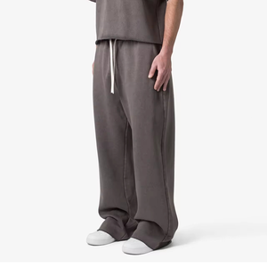 Pantalones de chándal holgados y ligeros al por mayor estilo informal con cintura media estirable y patrón recto - Product Image 4