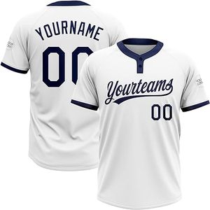 Camiseta de Béisbol Personalizada por Sublimación MICR@TECH SPORTS, Cuello en V, Manga Corta con 3/4 Botones, Uniforme de Equipo para Adultos y Jóvenes - Product Image 5