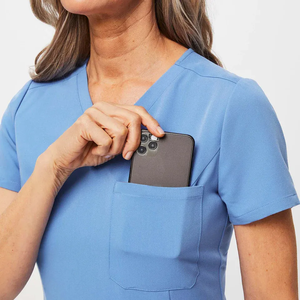 ชุดเครื่องแบบโรงพยาบาลผ้าสแปนเด็กซ์ผ้ายืดสบายเหมาะสำหรับฤดูร้อนปรับแต่งได้ - Product Image 6