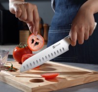 Paudin CH3 couteau de cuisine de haute qualité acier inoxydable 430 manche de traversin Chef cuisine couteaux de cuisine en acier à haute teneur en carbone