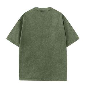 T-shirt à manches courtes en polyester/coton pour hommes de haute qualité, personnalisé et écologique, délavé à l'acide - Product Image 2