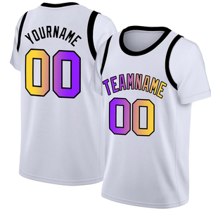 Maillot de basket-ball personnalisé pour hommes et enfants Hip Hop décontracté à usage quotidien t-shirts à manches courtes respirant sublimé complet imprimé d'équipe - Product Image 6