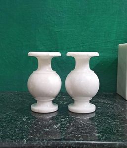 Jarrón de Flores de Mármol de Estilo Clásico Más Vendido para Decoración de Sala de Estar Tradicional con Elegante Artesanía en Piedra - Product Image 4