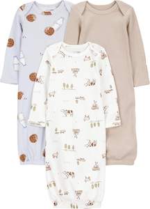 Pelele de Invierno para Bebé, Ligero, de Spandex/Algodón, Ropa de Dormir de Manga Larga con Cierre de Botones a Presión, Vestido de Noche Cómodo para Niños Pequeños Unisex - Product Image 3