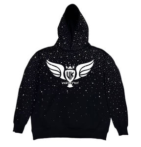 เสื้อฮู้ดดี้ประดับคริสตัลคุณภาพสูง ตกแต่งด้วยหินคริสตัล เสื้อฮู้ดดี้แบบสวมหัวสั่งทำได้ ยูนิเซ็กซ์ ผ้าฝ้ายฟลีซ สตรีทแวร์สุดหรู - Product Image 2