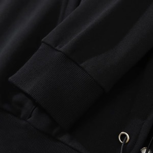 2025 High Quality Custom Design Winter Street Wear Diamond Extra Large Rhinestone Acid Wash French Terry Zipper-Up <b>Hoodies</b> Men - Product Image 6