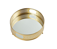 Plateau miroir de Noël Nouveau design fait main Ustensiles de cuisine Vaisselle à manger Articles de décoration Articles de maison Fabricant en gros Exportateur