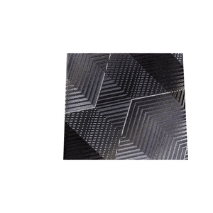 Cravatta Classica da Uomo Van Heusen a Righe Zig-Zag Nera con Stampa Floreale, Taglia Regolare, Logo Personalizzato, Realizzata in Poliestere, Confezionata in Scatola Regalo - Product Image 3