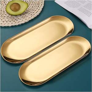 Bandeja de servicio de metal de Estilo Vintage Premium hecha para eventos de catering de lujo, exhibición de comida de barra de café y ocasiones festivas - Product Image 2