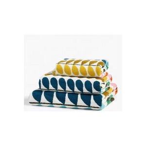 Serviettes de bain de golf personnalisées brodées géométriques numériques à séchage rapide 100% coton biologique certifiées GOTS Chaque article est emballé individuellement - Product Image 5