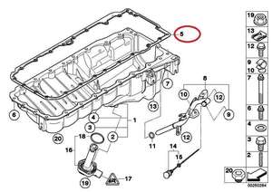 Junta de Cárter para <span class=keywords><strong>BMW</strong></span> N57D30A <span class=keywords><strong>220i</strong></span> 225i 2.0L <span class=keywords><strong>B48</strong></span> 11137809836 7809836 - Product Image 6