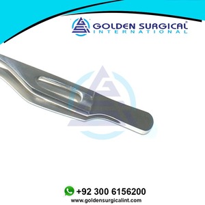 Instrument ophtalmique Doyen Colibri Forceps très délicat 1x2 dents, tiges extrêmement minces de 0.12mm pointes courtes avec plate-forme de fixation - Product Image 4